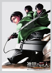 Attack on Titan Levi Mikasa Eren Sleeves 52 ct.